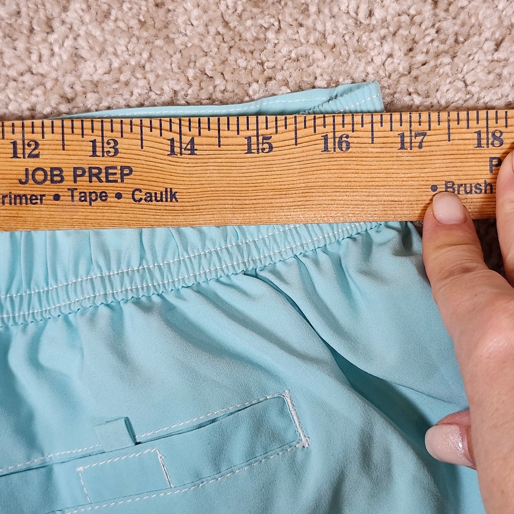 Rocorose Swim Trunks Light Blue Solid Polyester Spandex Beachwear XL - Picture 6 of 7